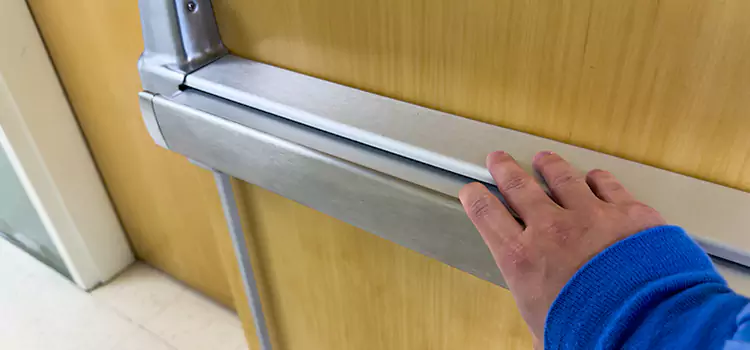 Installing a Push Bar on a Door Aurora
